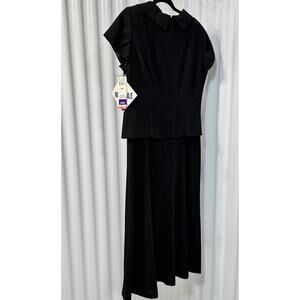 Danny & Nicole Black 2 piece Dress Set Size 14 NWT @69$